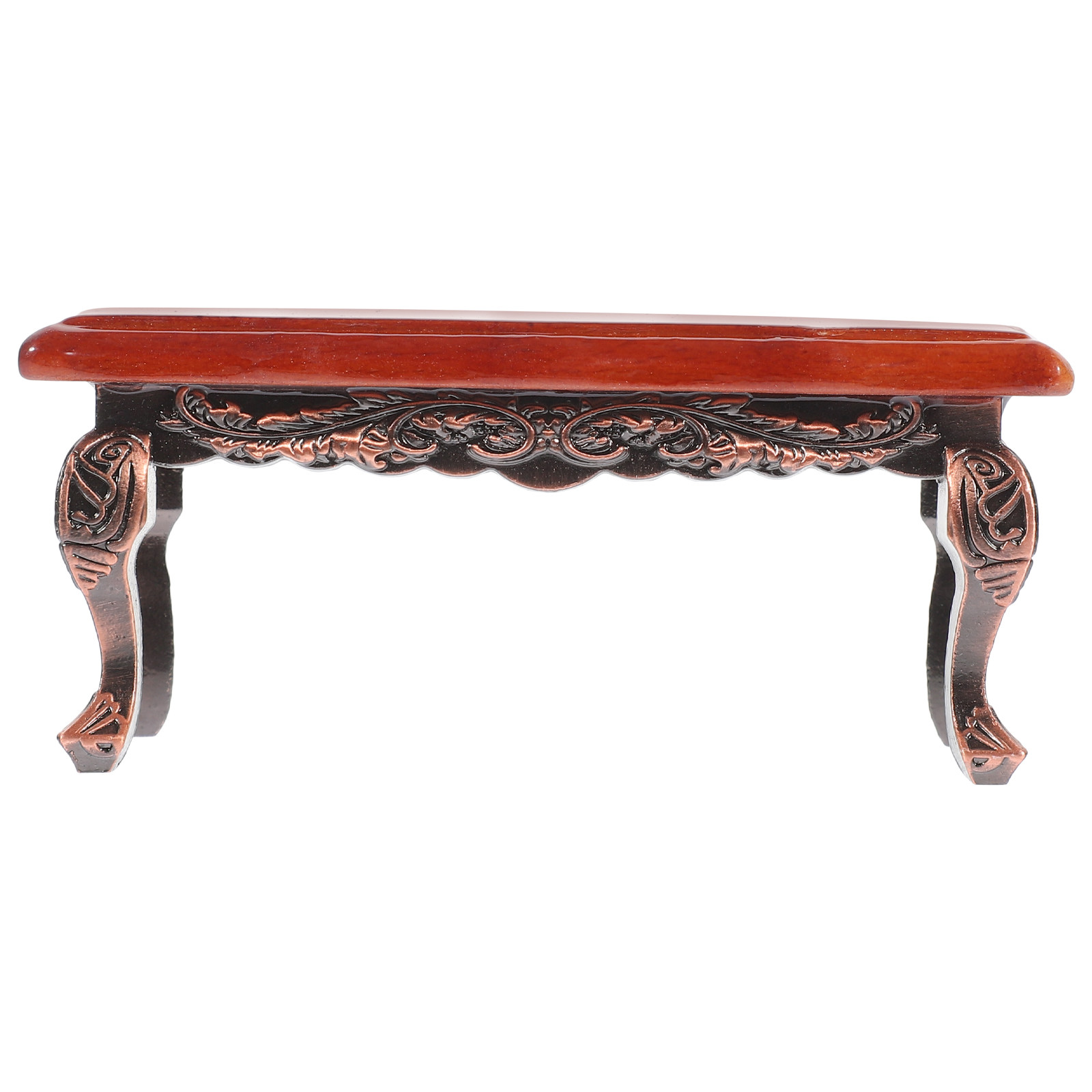 Desk Setup Wood - Miniature Rectangular Wooden Tea Table Sturdy