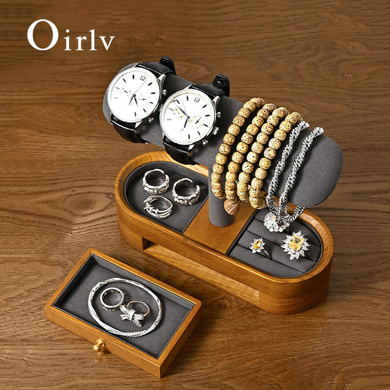 Cable Box Organizer - Oirlv Solid Wood Watch Organizer Shelf