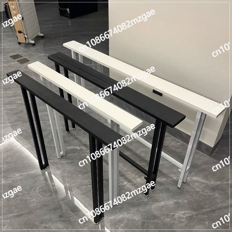 Desk Setup Wood - 8cm Ultra-Thin Sofa Shelf Solid Wood