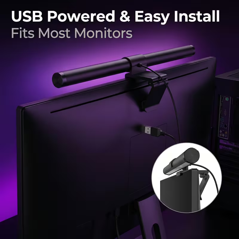 LED Monitor Light Bar With Rem - Desk Setup Light ulasan dan harga