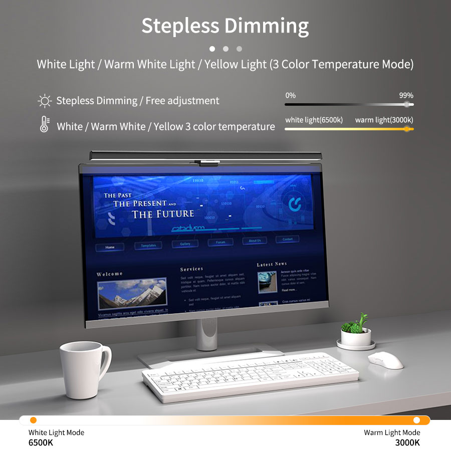 50cm Computer Monitor Light Ba - Desk Setup Light ulasan dan harga