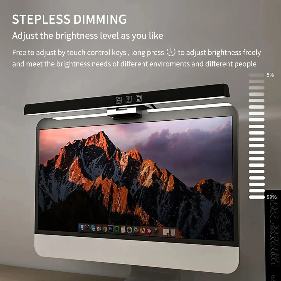 LED 33cm 50cm Monitor Light Ba - Desk Setup No Computer ulasan dan harga
