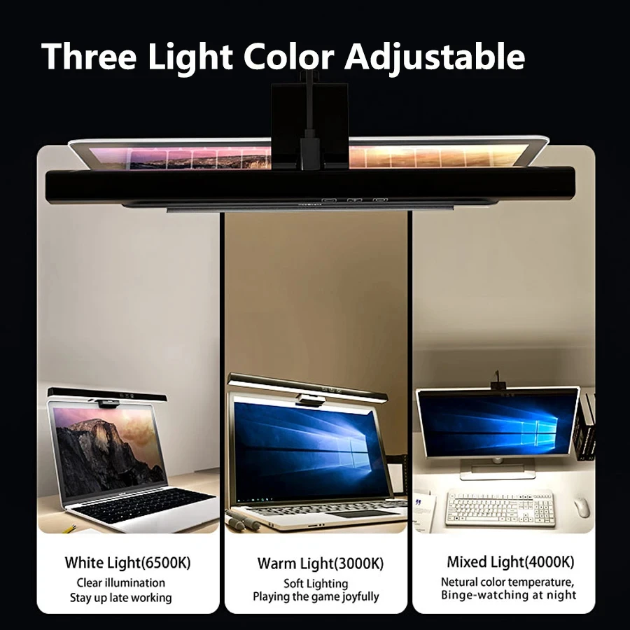 LED 33cm 50cm Monitor Light Ba - Desk Setup No Computer ulasan dan harga