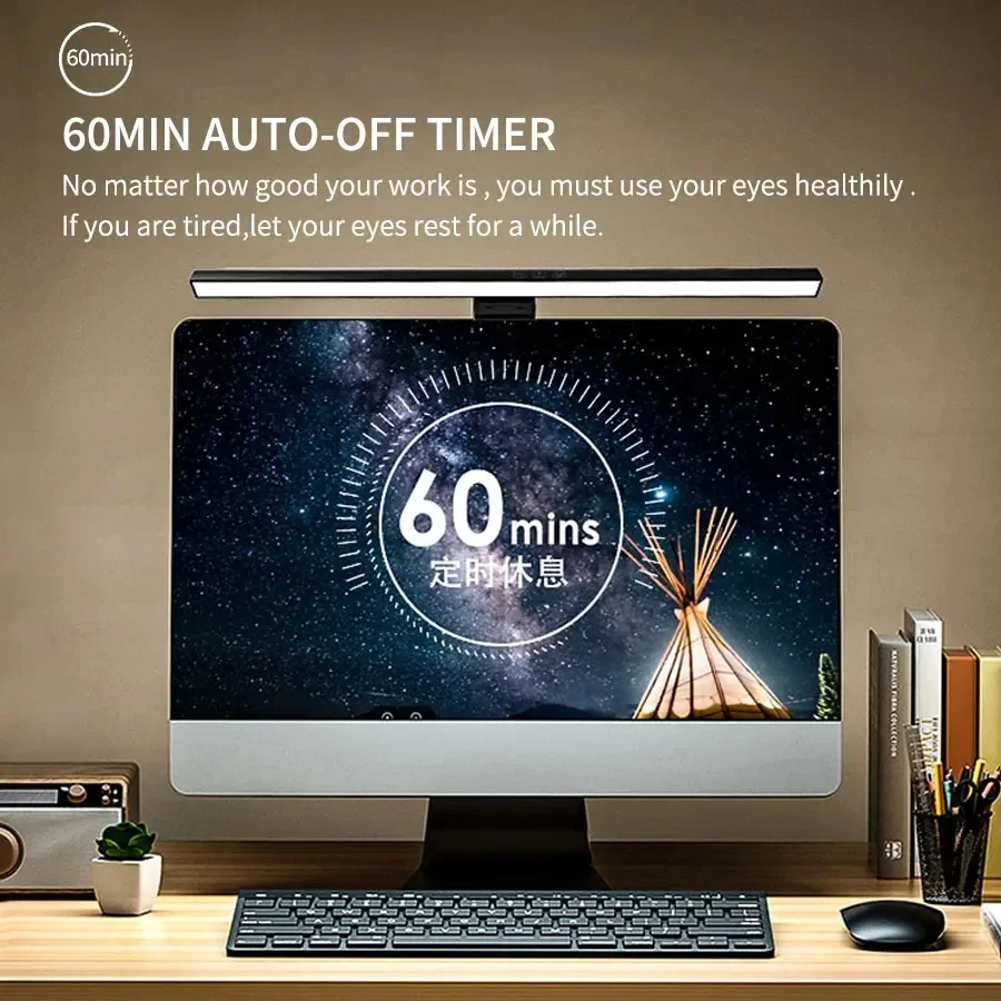 LED 33cm 50cm Monitor Light Ba - Desk Setup No Computer ulasan dan harga