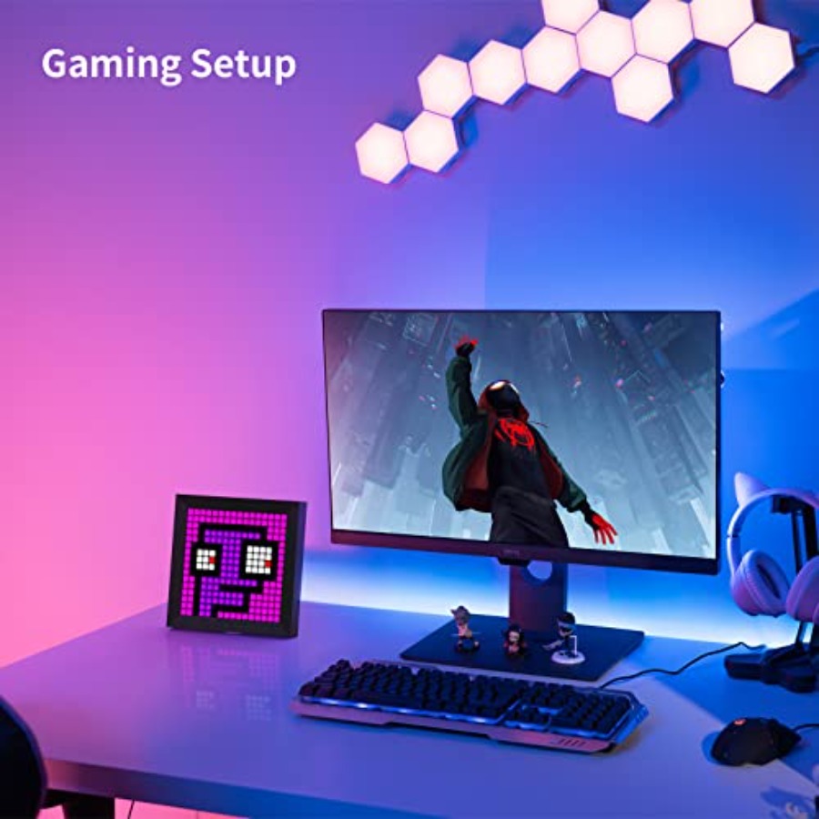 LED Light Pixel Display Panel  - Desk Setup Light ulasan dan harga