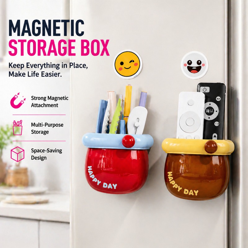 Magnetic Storage Box, Refriger - Pen Cup Magnetic ulasan dan harga