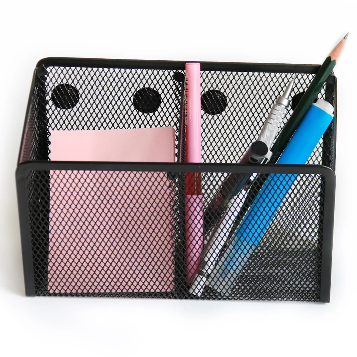 Metal Mesh Pen Cup Sturdy Magn - Pen Cup Magnetic ulasan dan harga