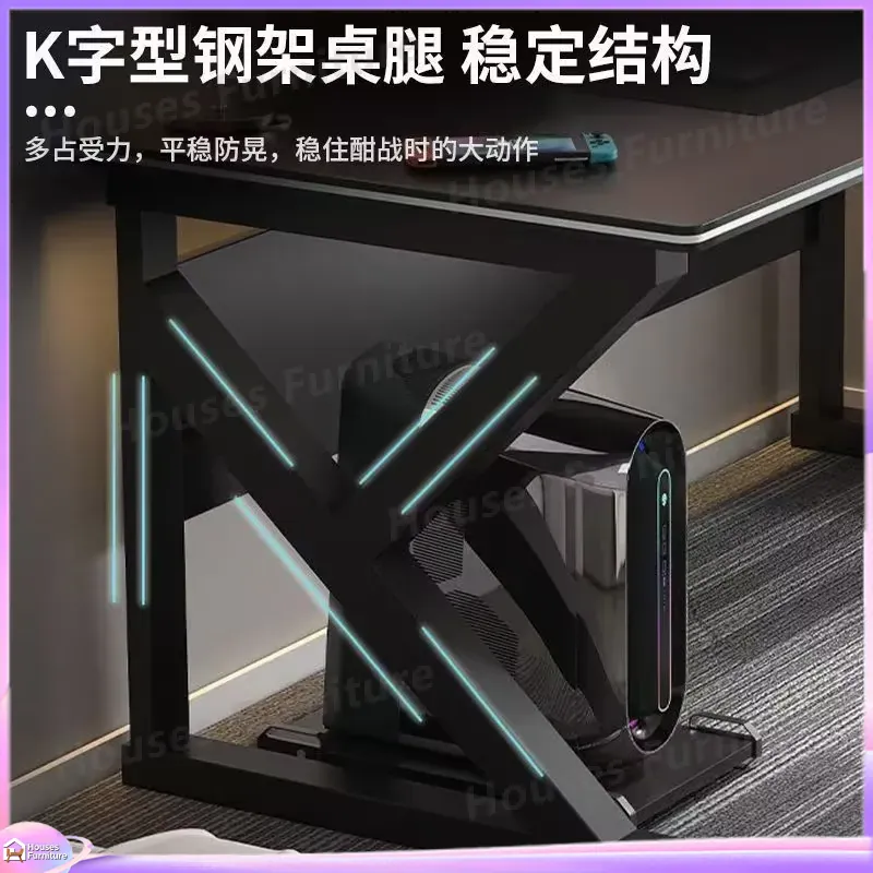 Cafe Metal Gaming Desk Black M - Desk Setup Ergonomics ulasan dan harga