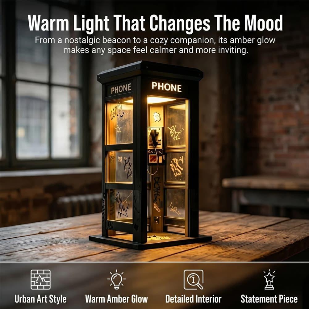 Retro Graffiti Phone Booth Tab - Desk Setup Equipment ulasan dan harga