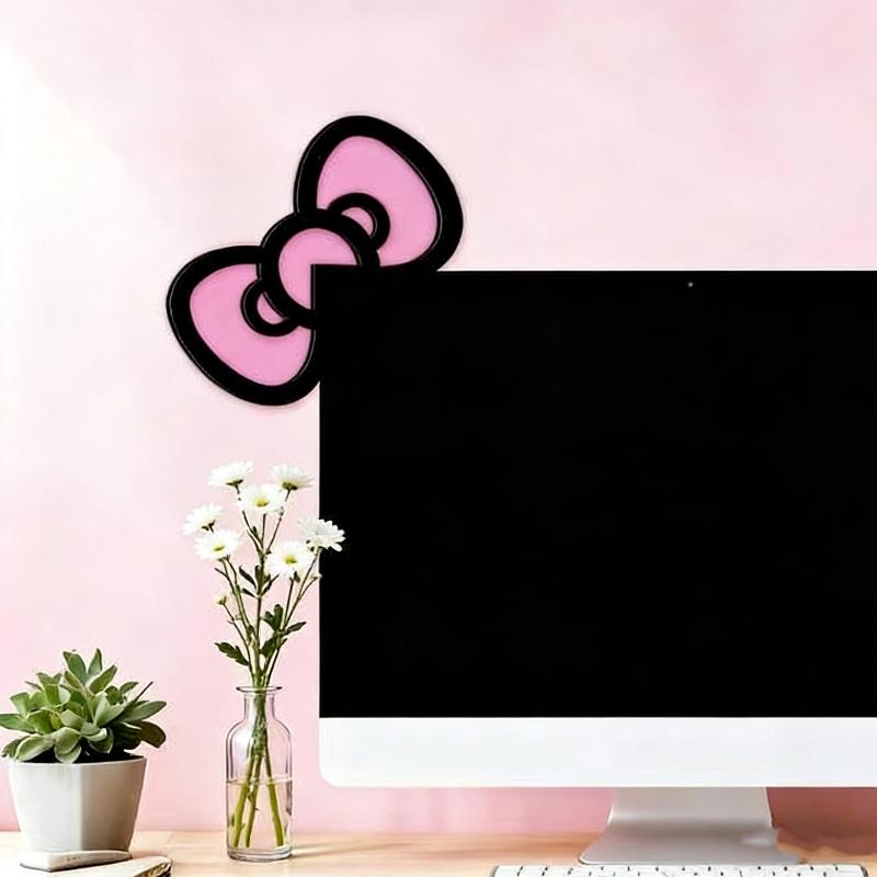 New 1/2Pcs Wooden Bowknot PC A - Desk Setup Wood ulasan dan harga