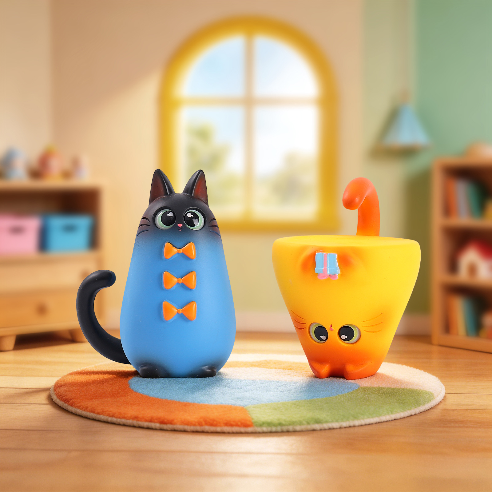 Blind Box Cat Figurine Resin C - Desk Setup Equipment ulasan dan harga