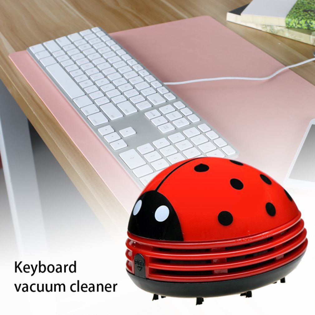 Cute Ladybug Desktop Vacuum Cl - Desk Setup Equipment ulasan dan harga