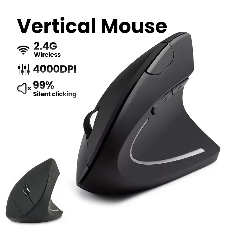 Ergonomic Wireless Mouse 1600  - Desk Setup Ergonomics ulasan dan harga
