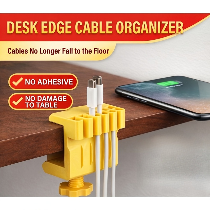 3 desktop cable manager clips  - Desk Setup Equipment ulasan dan harga