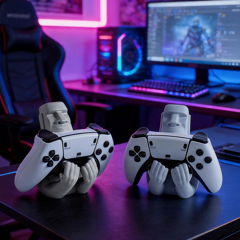 Moai Easter Island Resin Sculp - Desk Setup Xbox ulasan dan harga
