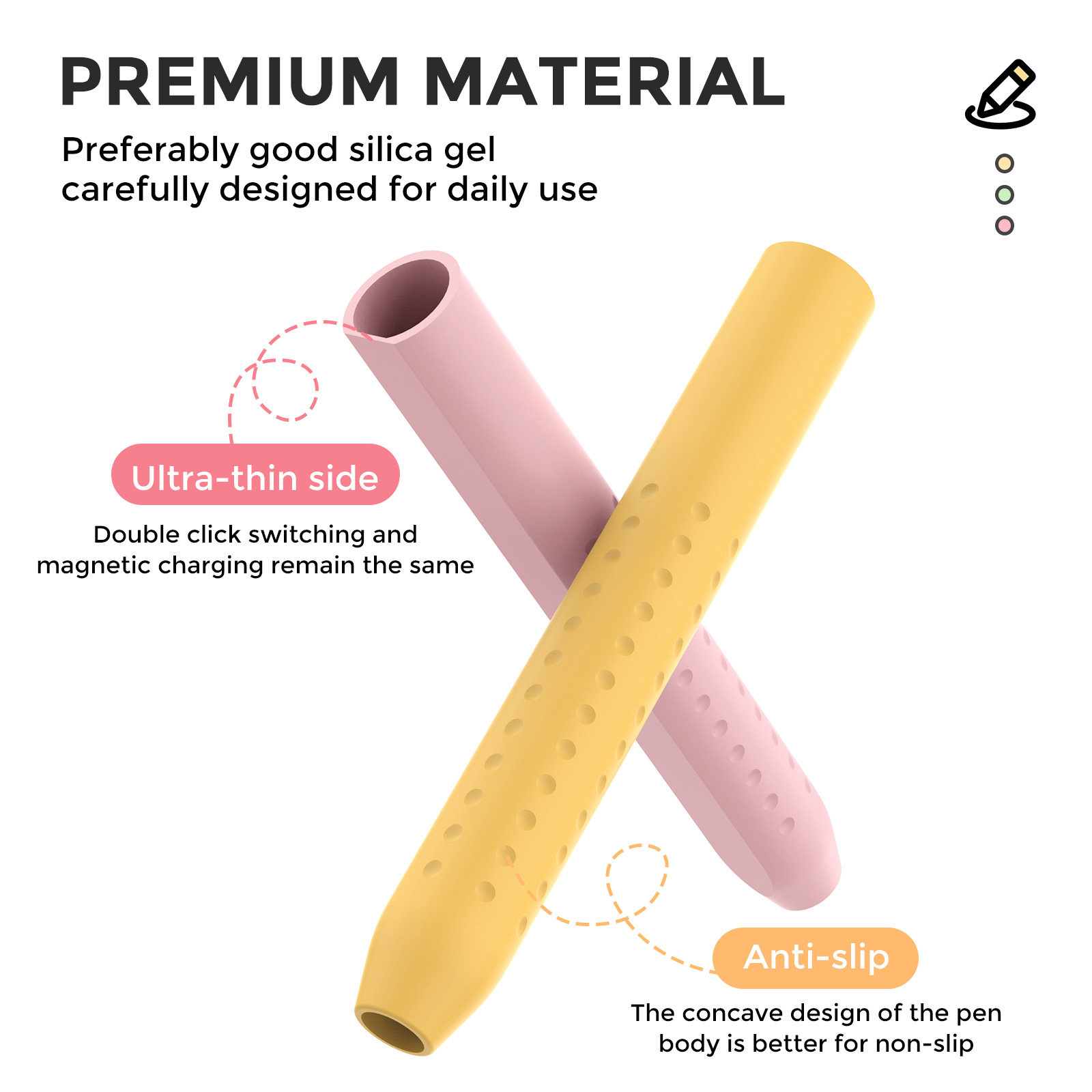 1PC Stylus Cover for Apple Pen - Pen Cup Magnetic ulasan dan harga