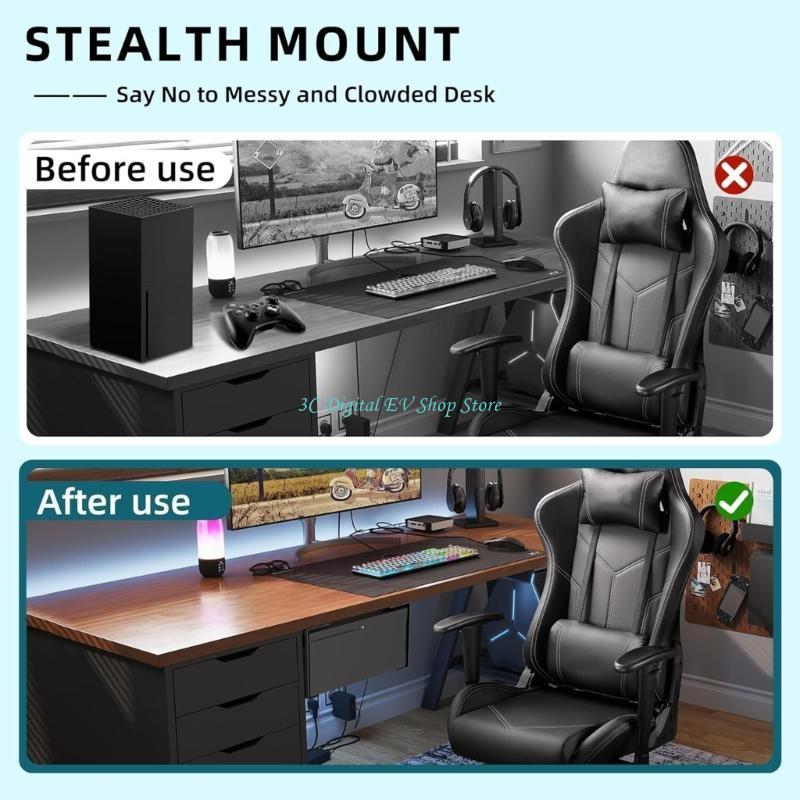 E74D Metal Under Desk Organize - Desk Setup Xbox ulasan dan harga