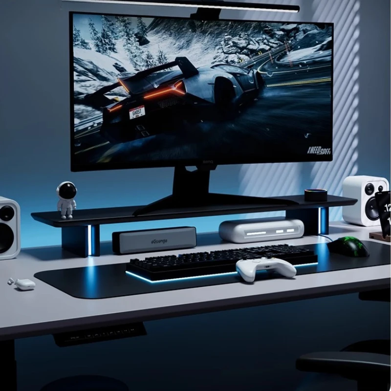 RGB Monitor Stand Ergonomic Co - Desk Setup With 2 Monitors ulasan dan harga