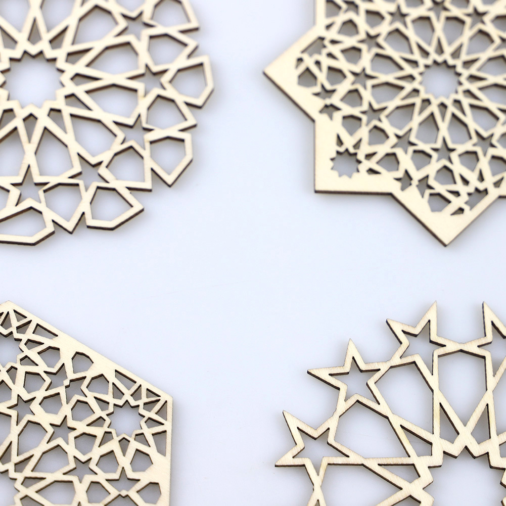 6pcs Stars Pattern Cup Mats He - Desk Setup Equipment ulasan dan harga