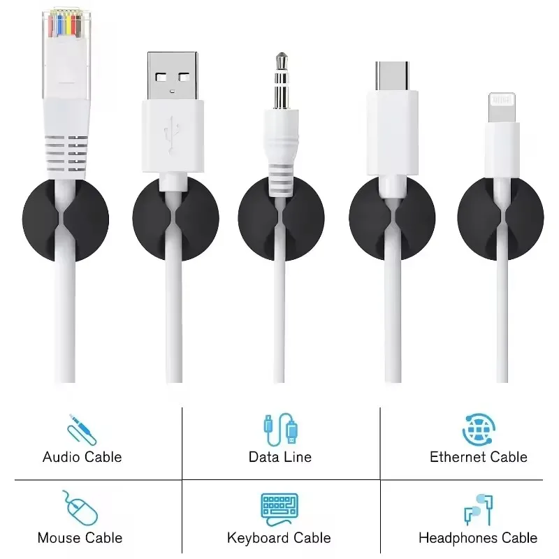 5/50Pcs Desktop Wall Cable Cli - Cable Box Organizer ulasan dan harga