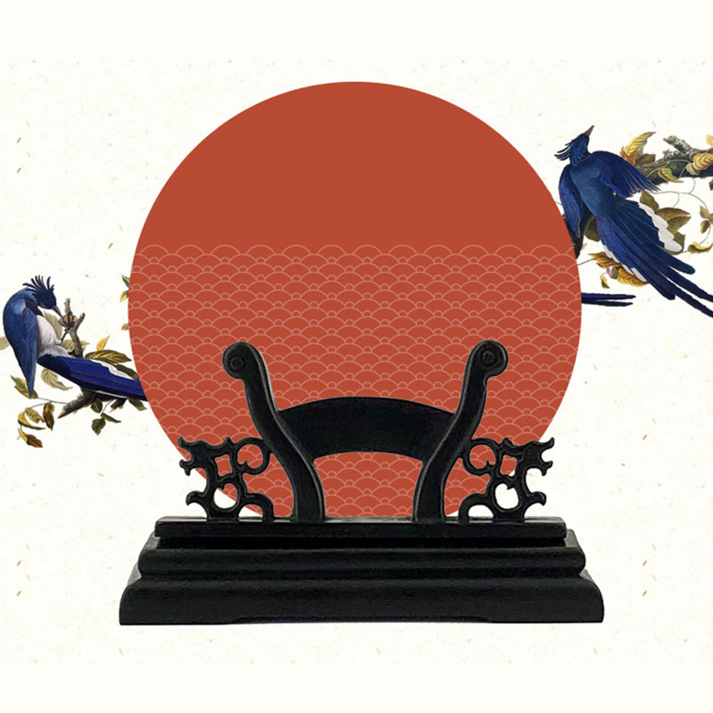 Vintage Art Style Folding Fan  - Desk Setup Wood ulasan dan harga