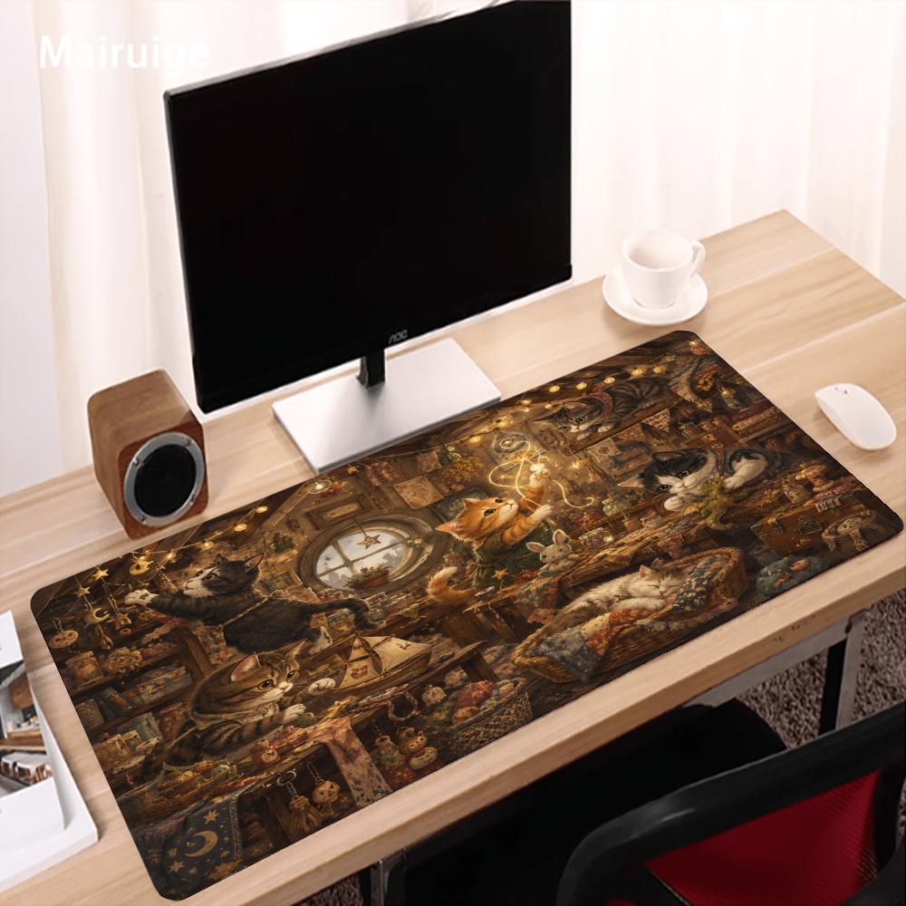 Cats Mouse Pad Anti-slip Desk  - Desk Setup Bedroom ulasan dan harga