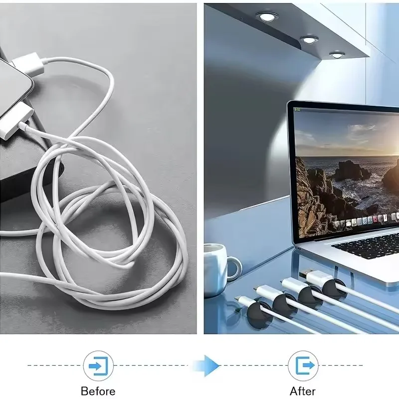 5/50Pcs Mini Cable Organizer S - Cable Box Organizer ulasan dan harga