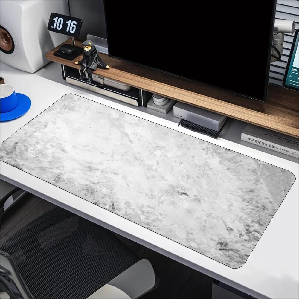 Minimalist Grey Marble Texture - Desk Setup Grey ulasan dan harga