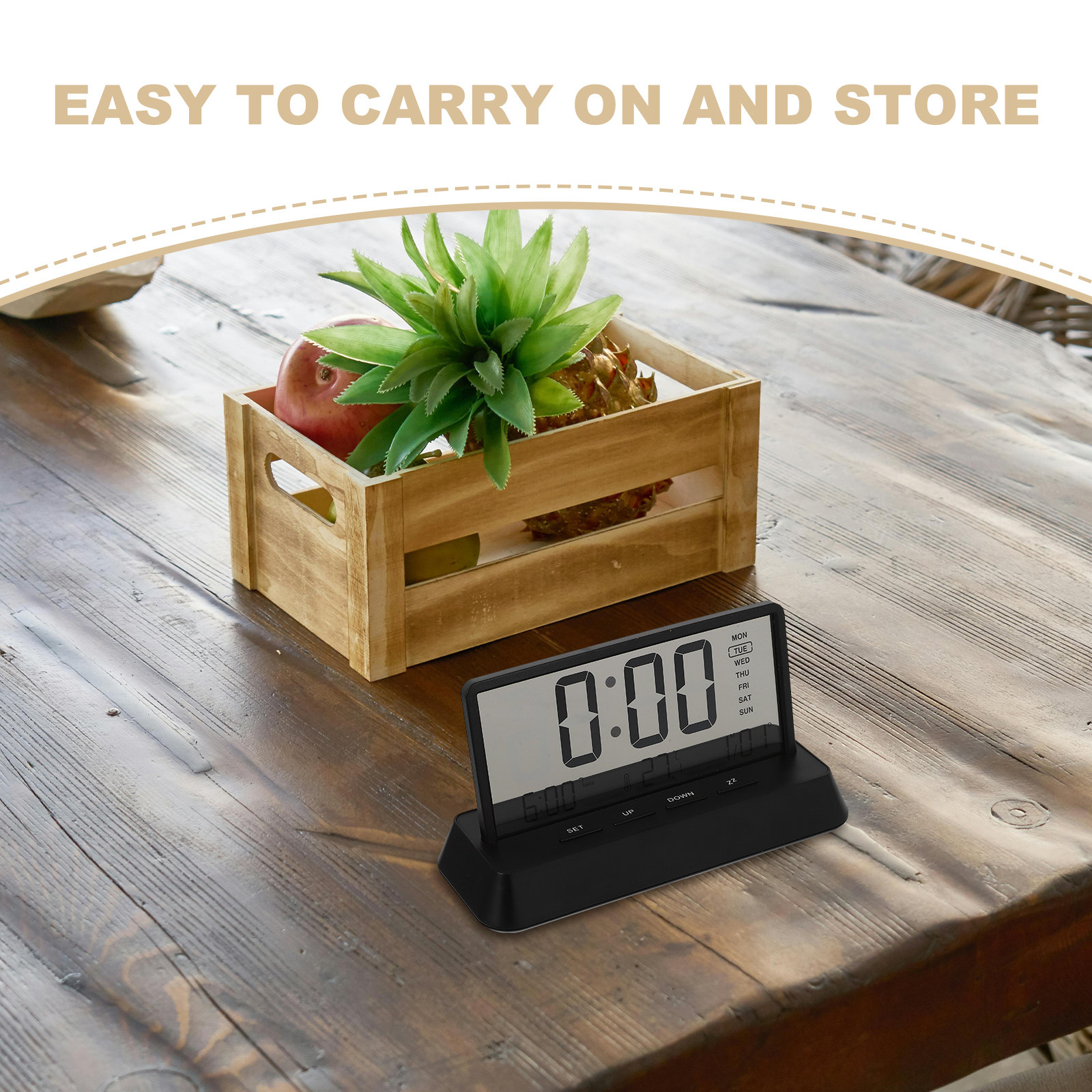 Digital Alarm Clock Small Comp - Desk Setup Bedroom ulasan dan harga