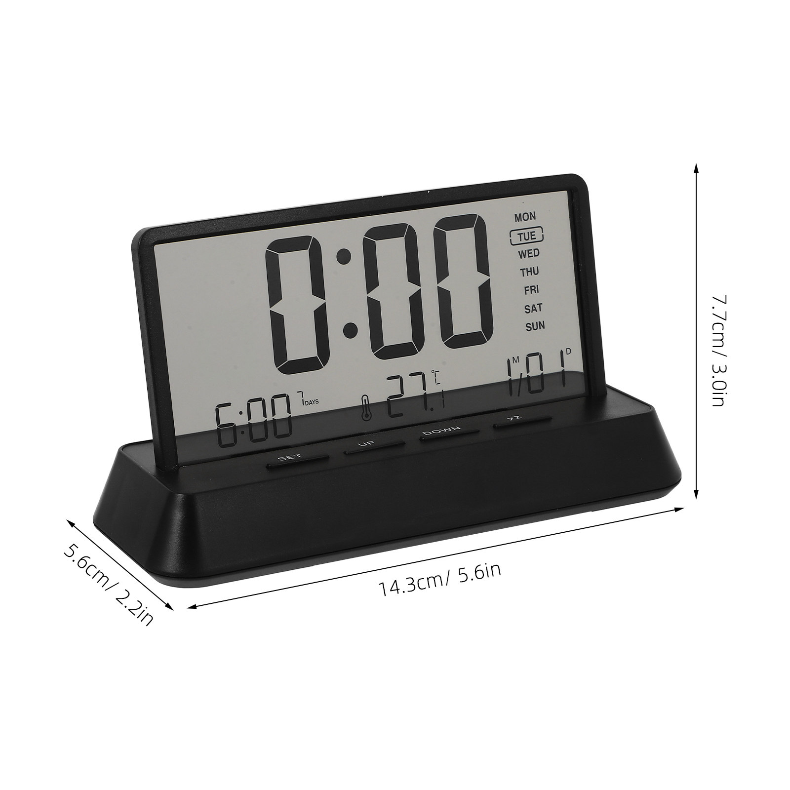 Digital Alarm Clock Small Comp - Desk Setup Bedroom ulasan dan harga