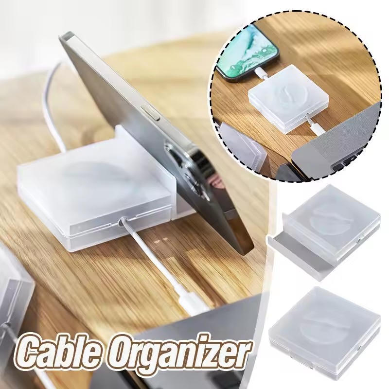 Portable Transparent Cable Org - Cable Box Organizer ulasan dan harga
