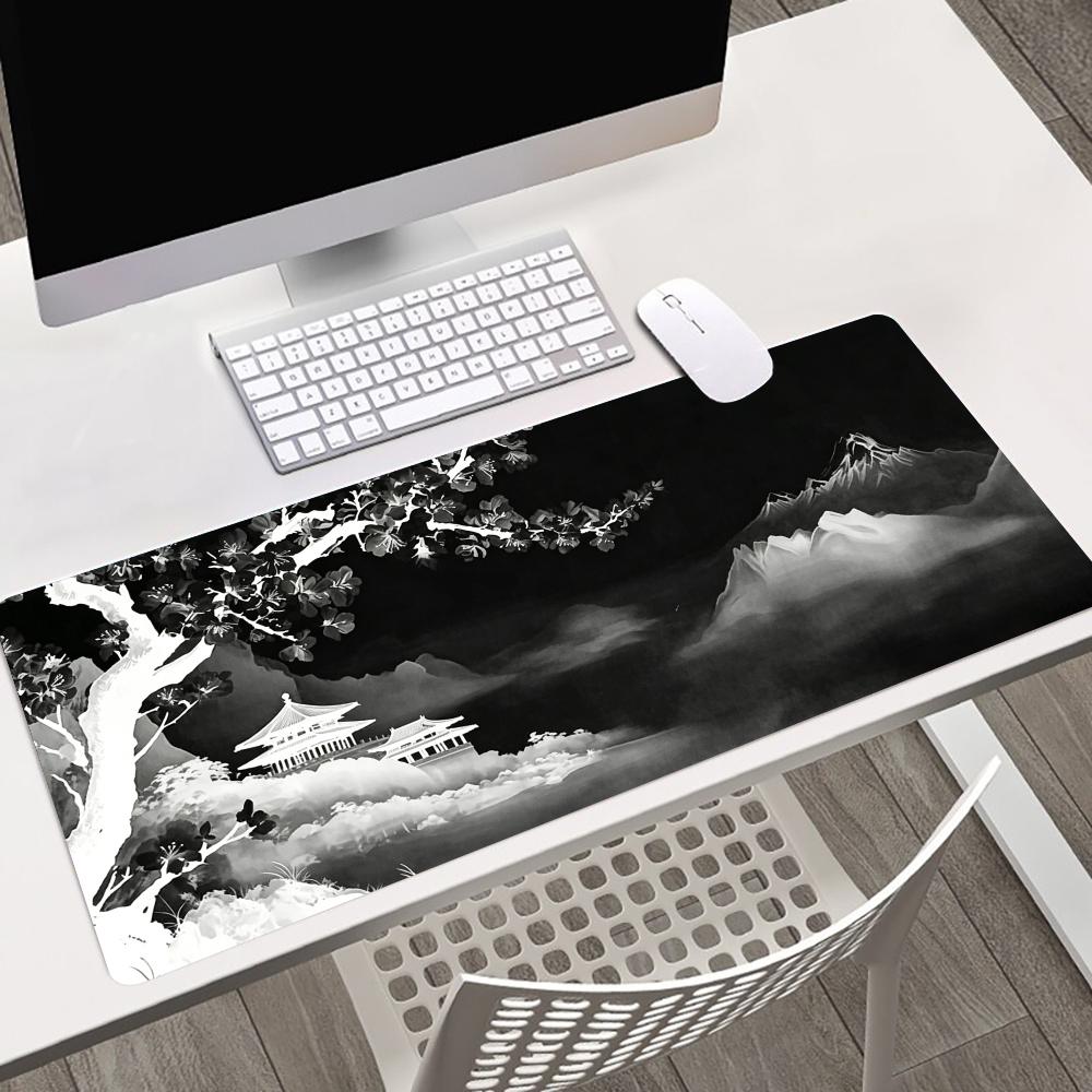 Grey Moonlit Night Large Mouse - Desk Setup Grey ulasan dan harga